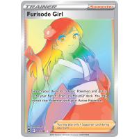 Pokemon TCG Furisode Girl Sword & Shield Silver Tempest Rare Rainbow [205/195]