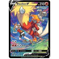 Pokemon TCG Blaziken V Sword & Shield Silver Tempest Trainer Gallery Rare Holo V [TG14/30]