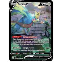 Pokemon TCG Zacian V Sword & Shield Astral Radiance Trainer Gallery Rare Holo V [TG21/30]