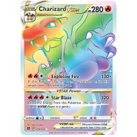 Pokemon TCG Charizard VSTAR Sword & Shield Brilliant Stars Rare Rainbow [174/172]