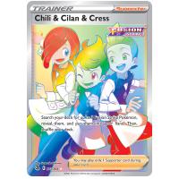 Pokemon TCG Chili & Cilan & Cress Sword & Shield Fusion Strike Rare Rainbow [273/264]