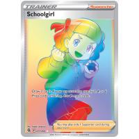 Pokemon TCG Schoolgirl Sword & Shield Fusion Strike Rare Rainbow [277/264]