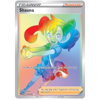 Pokemon TCG Shauna Sword & Shield Fusion Strike Rare Rainbow [278/264]
