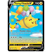 Pokemon TCG Flying Pikachu V Sword & Shield Celebrations Rare Holo V [6/25]