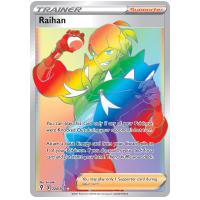 Pokemon TCG Raihan Sword & Shield Evolving Skies Rare Rainbow [224/203]