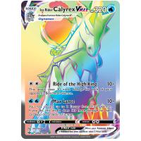 Pokemon TCG Ice Rider Calyrex VMAX Sword & Shield Chilling Reign Rare Rainbow [202/198]