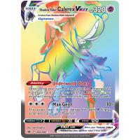 Pokemon TCG Shadow Rider Calyrex VMAX Sword & Shield Chilling Reign Rare Rainbow [204/198]