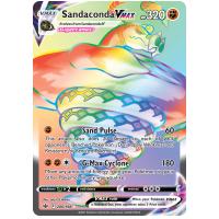 Pokemon TCG Sandaconda VMAX Sword & Shield Chilling Reign Rare Rainbow [206/198]