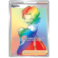 Pokemon TCG Agatha Sword & Shield Chilling Reign Rare Rainbow [210/198]