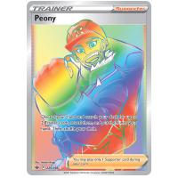 Pokemon TCG Peony Sword & Shield Chilling Reign Rare Rainbow [220/198]