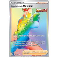Pokemon TCG Single Strike Style Mustard Sword & Shield Battle Styles Rare Rainbow [177/163]