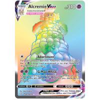 Pokemon TCG Alcremie VMAX Sword & Shield Shining Fates Rare Rainbow [73/72]