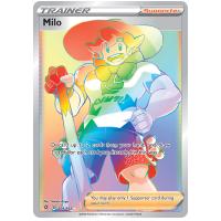 Pokemon TCG Milo Sword & Shield Rebel Clash Rare Rainbow [201/192]