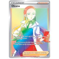 Pokemon TCG Oleana Sword & Shield Rebel Clash Rare Rainbow [202/192]