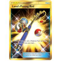 Pokemon TCG Lanas Fishing Rod Sun & Moon Cosmic Eclipse Rare Secret [266/236]