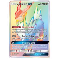 Pokemon TCG Cobalion-GX Sun & Moon Team Up Rare Rainbow [189/181]