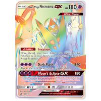Pokemon TCG Dawn Wings Necrozma-GX Sun & Moon Ultra Prism Rare Rainbow [161/156]