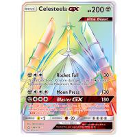 Pokemon TCG Celesteela-GX Sun & Moon Ultra Prism Rare Rainbow [162/156]