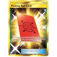 Pokemon TCG Peeking Red Card Sun & Moon Ultra Prism Rare Secret [169/156]