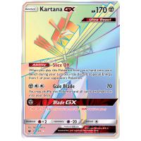 Pokemon TCG Kartana-GX Sun & Moon Crimson Invasion Rare Rainbow [117/111]