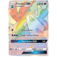 Pokemon TCG Toxapex-GX Sun & Moon Guardians Rising Rare Rainbow [154/145]