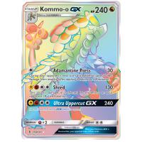 Pokemon TCG Kommo-o-GX Sun & Moon Guardians Rising Rare Rainbow [159/145]