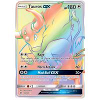 Pokemon TCG Tauros-GX Sun & Moon Sun & Moon Rare Rainbow [156/149]