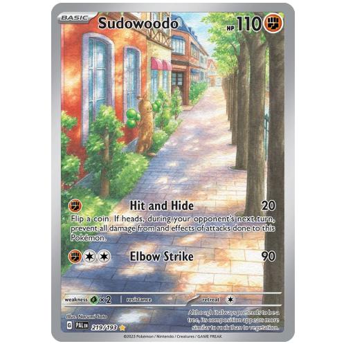 Pokemon TCG Sudowoodo Scarlet & Violet Paldea Evolved Illustration Rare [219/193]