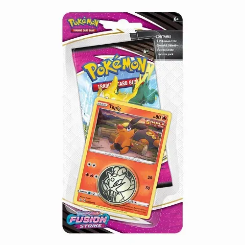 Pokemon TCG Fusion Strike Tepig Code Card