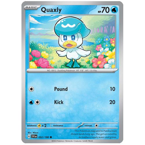 Pokemon TCG Quaxly Scarlet & Violet Scarlet & Violet [52/198]