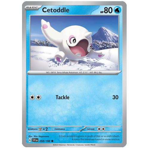 Pokemon TCG Cetoddle Scarlet & Violet Scarlet & Violet [58/198]