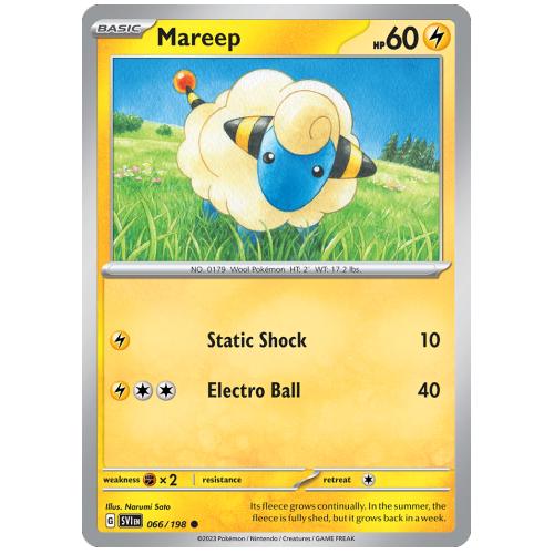 Pokemon TCG Mareep Scarlet & Violet Scarlet & Violet [66/198]