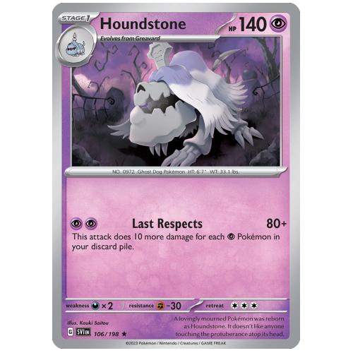 Pokemon TCG Houndstone Scarlet & Violet Scarlet & Violet [106/198]