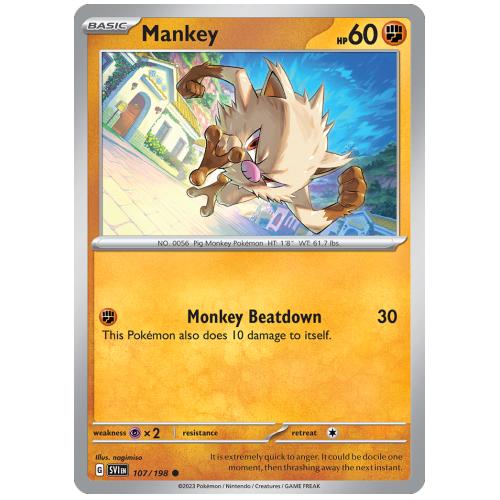 Pokemon TCG Mankey Scarlet & Violet Scarlet & Violet [107/198]