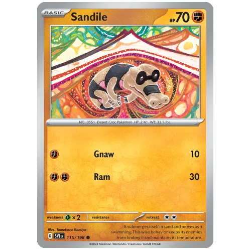 Pokemon TCG Sandile Scarlet & Violet Scarlet & Violet [115/198]