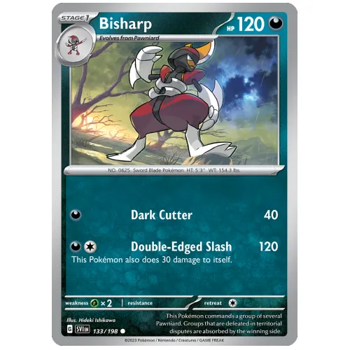 Pokemon TCG Bisharp Scarlet & Violet Scarlet & Violet [133/198]