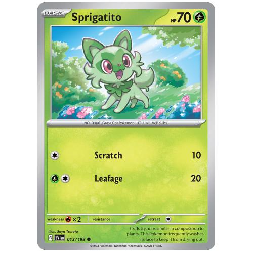 Pokemon TCG Sprigatito Scarlet & Violet Scarlet & Violet [13/198]