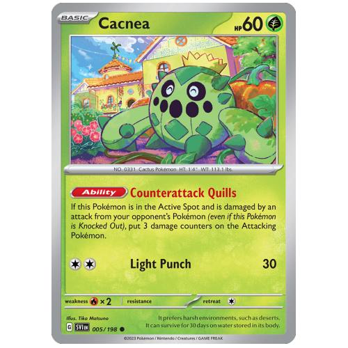 Pokemon TCG Cacnea Scarlet & Violet Scarlet & Violet [5/198]