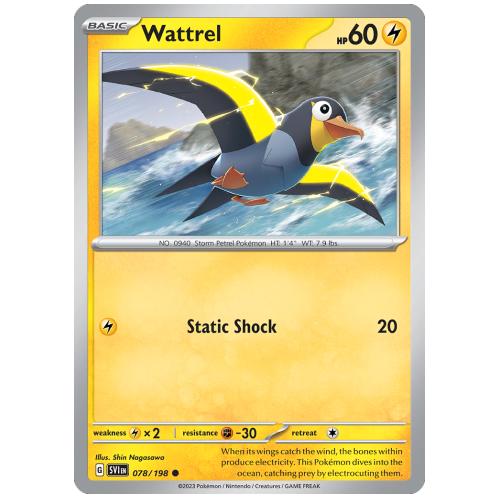 Pokemon TCG Wattrel Scarlet & Violet Scarlet & Violet [78/198]