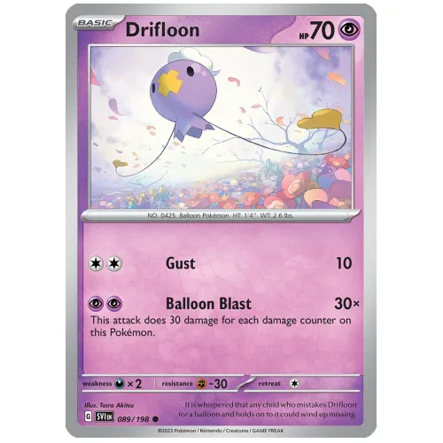 Pokemon TCG Drifloon Scarlet & Violet Scarlet & Violet [89/198]