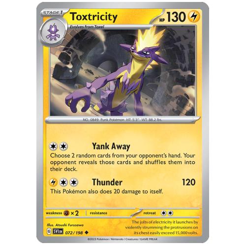 Pokemon TCG Toxtricity Scarlet & Violet Scarlet & Violet [72/198]