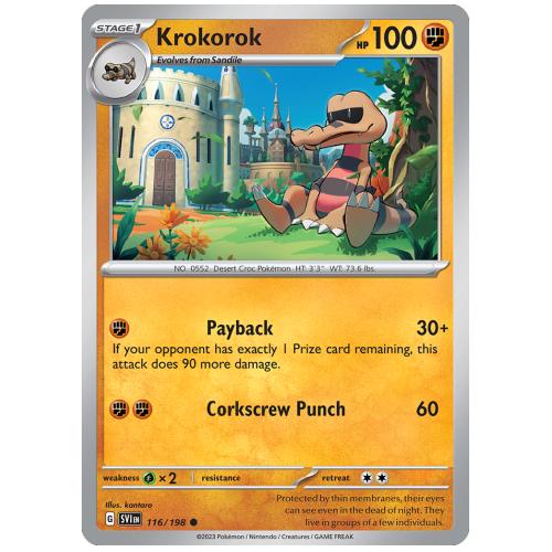 Pokemon TCG Krokorok Scarlet & Violet Scarlet & Violet [116/198]