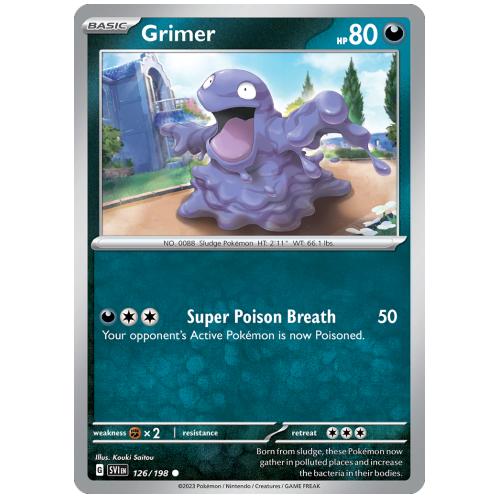 Pokemon TCG Grimer Scarlet & Violet Scarlet & Violet [126/198]