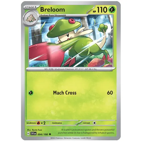 Pokemon TCG Breloom Scarlet & Violet Scarlet & Violet [4/198]