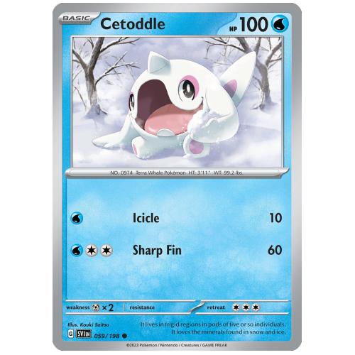 Pokemon TCG Cetoddle Scarlet & Violet Scarlet & Violet [59/198]