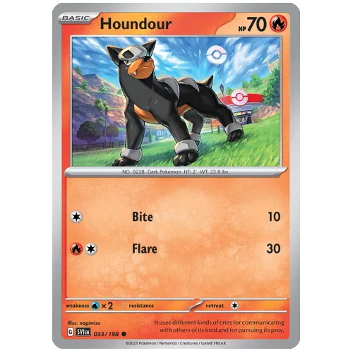 Pokemon TCG Houndour Scarlet & Violet Scarlet & Violet [33/198]