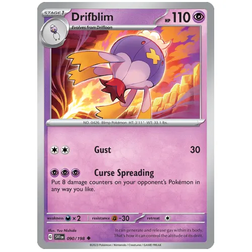 Pokemon TCG Drifblim Scarlet & Violet Scarlet & Violet [90/198]