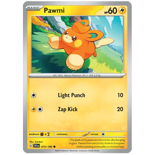 Pokemon TCG Pawmi Scarlet & Violet Scarlet & Violet [74/198]