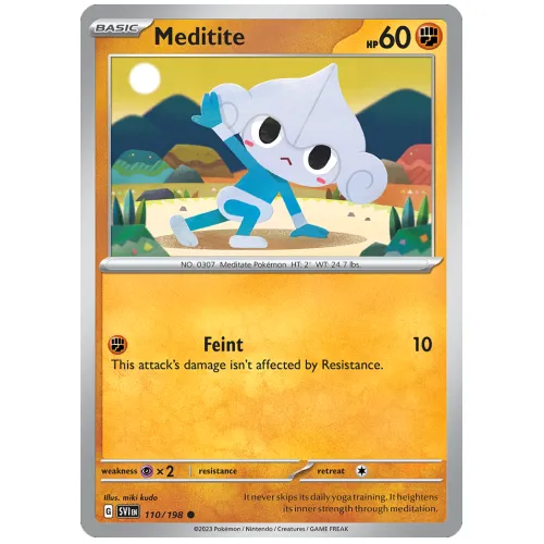 Pokemon TCG Meditite Scarlet & Violet Scarlet & Violet [110/198]