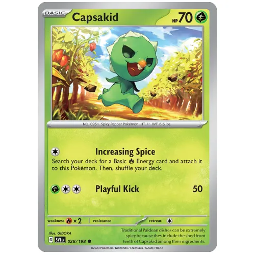 Pokemon TCG Capsakid Scarlet & Violet Scarlet & Violet [28/198]